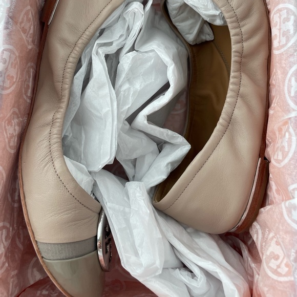 ❌SOLD❌ Tory Burch Minnie Cap-toe ballet flat size 38.5 - Picture 9 of 12